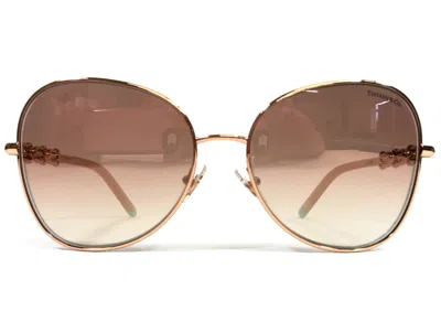 TIFFANY & CO TIFFANY & CO. SUNGLASSES TF3086 6105/3N GOLD BUTTERFLY MIRRORED LENSES 57-17-140