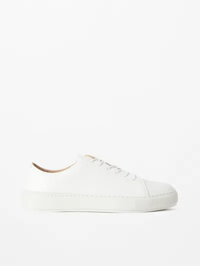 TIGER OF SWEDEN SAMPE LEATHER SNEAKERS