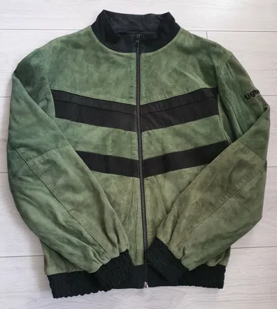 TIGHA TIGHA HERREN LEDER JACKE TAVVI MILITARY GREEN OMBRE SIZE M