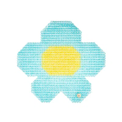 TILLIE BEADS TABLE TALE SPARKLING BLUE DAISY PLACEMAT