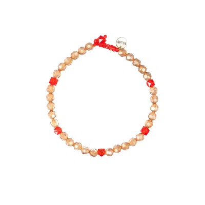 TILLIE BEADS WOMEN'S BURLY WOOD BROWN DAILY WEAR CARNIVAL BEAD NECKLACE