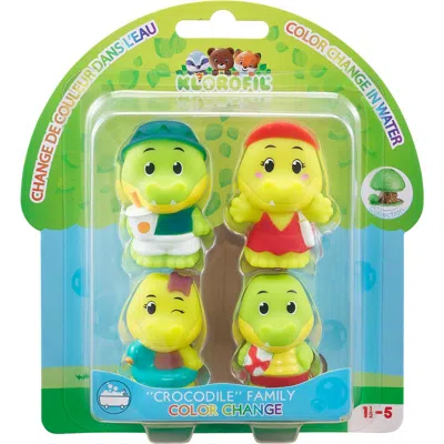 TIMBER TOTS TIMBER TOTS CROCODILE FAMILY 4 MINI FIGURES, COLORCHANGING, PLAYSET 18MO+