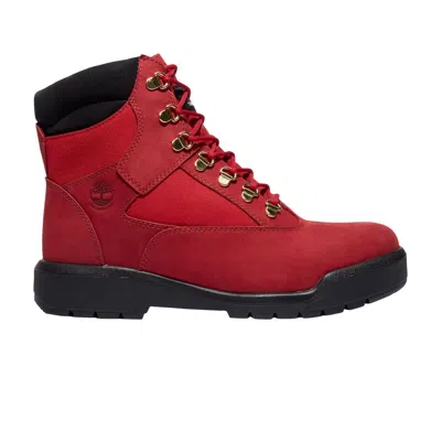 TIMBERLAND 6 INCH FIELD BOOT 'RED BLACK'
