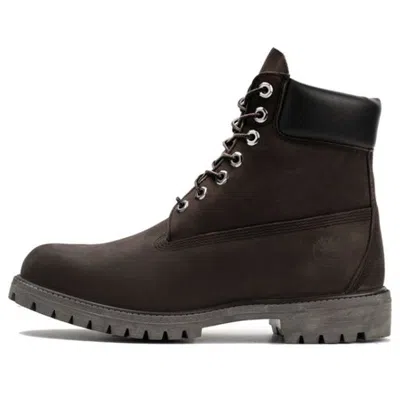TIMBERLAND Timberland Icon 6'' Premium Wide Fit Boots 'Dark Brown Nubuck'