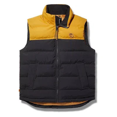 TIMBERLAND JACKETS AND JACKETS MAN TIMBERLAND TB0A22XMP571 - WELCH MNT PUFFER VEST P571 WHEAT/BLACK