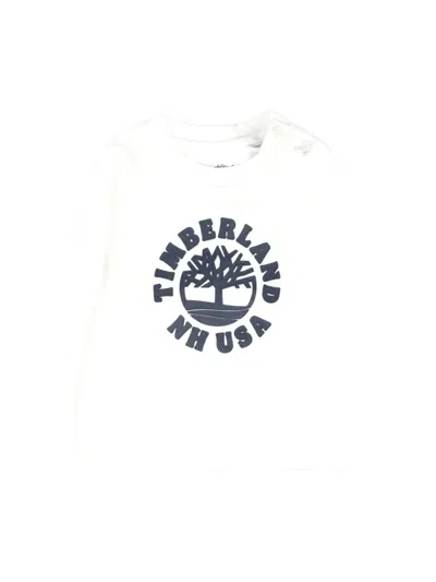 TIMBERLAND LOGO-EMBELLISHED LONG-SLEEVE T-SHIRT