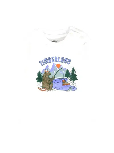 TIMBERLAND LONG-SLEEVE BEAR-PRINT T-SHIRT