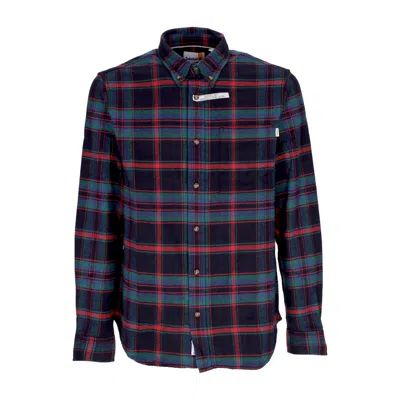 TIMBERLAND MEN'S LONG SLEEVE FLANNEL PLAID SHIRT SCARLET SAGE