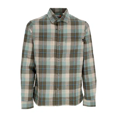 TIMBERLAND MEN'S LONG SLEEVE SHIRT WORK HVY FLANNEL SHIRT GRAPE LEAF