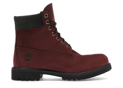 TIMBERLAND MEN'S TIMBERLAND PREMIUM 6 INCH LACE UP WATERPROOF SNEAKERS IN DARK PORT