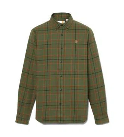 TIMBERLAND TIMBERLAND MIDWEIGHT FLANNEL CHECK SHIRT DARK WHEAT BOOT YD CLOTHING