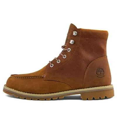 TIMBERLAND Timberland Redwood Falls Waterproof Moc-Toe Wide-Fit Boots 'Rust Nubuck'