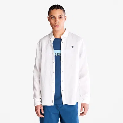 TIMBERLAND SHIRTS MAN TIMBERLAND TB0A2DC31 - LINEN SHIRT 1001 WHITE