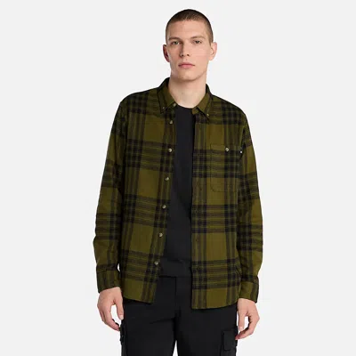TIMBERLAND SHIRTS MAN TIMBERLAND TB0A6V4X MIDWEIGHT FLANNEL CHECK C681 DARK OLIVES YD
