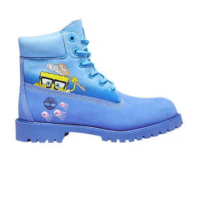 TIMBERLAND TIMBERLAND SPONGEBOB SQUAREPANTS X 6 INCH PREMIUM JUNIOR 'BRIGHT BLUE' | KID'S SIZE 12.5