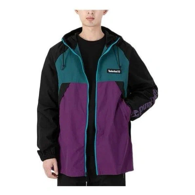 TIMBERLAND Timberland Windbreaker Full Zip Jacket 'Green Purple'