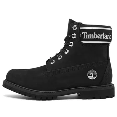 TIMBERLAND (WMNS) Timberland 6 Inch Premium Waterproof Boots 'Black Nubuck Logo'