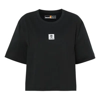 TIMBERLAND (WMNS) Timberland Logo T-Shirt 'Black'