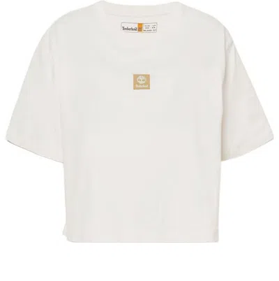 TIMBERLAND (WMNS) Timberland Logo T-Shirt 'White'