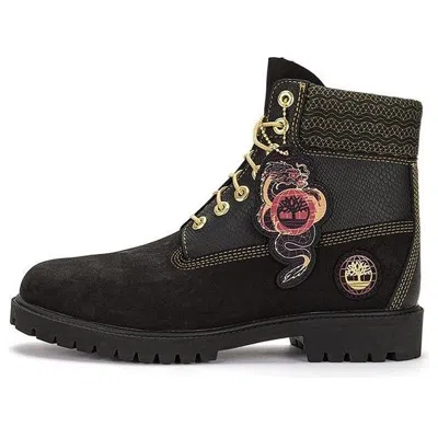 TIMBERLAND (WMNS) Timberland Lunar New Year 6 Inch Lace Up Boots 'Black Nubuck'