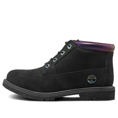 TIMBERLAND (WMNS) Timberland Nellie 6-Inch Iridescent Waterproof Chukka Boots 'Black Nubuck'