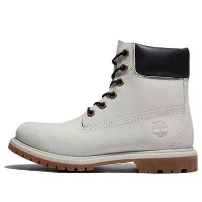 TIMBERLAND (WMNS) Timberland Premium 6 Inch Waterproof Boots 'Light Grey Nubuck'