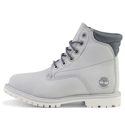 TIMBERLAND (WMNS) Timberland Waterville 6 Inch Wide Fit Waterproof Boots 'Light Grey'