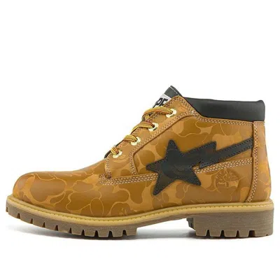 TIMBERLAND Timberland x BAPE Nelson Premium Waterproof Chukka Boots 'Wheat and Chocolate'