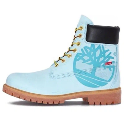 TIMBERLAND Timberland x Supreme 6 Inch Waterproof Boots 'Blue with Logo'