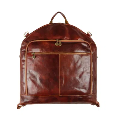 TIME RESISTANCE BROWN LEATHER GARMENT BAG - TRAVELS WITH CHARLEY