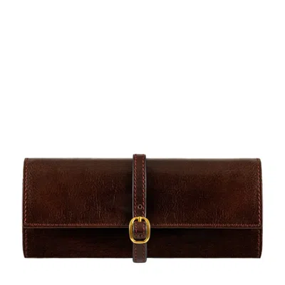 TIME RESISTANCE BROWN WOMENS LEATHER JEWELRY CASE - MADAME BOVARY