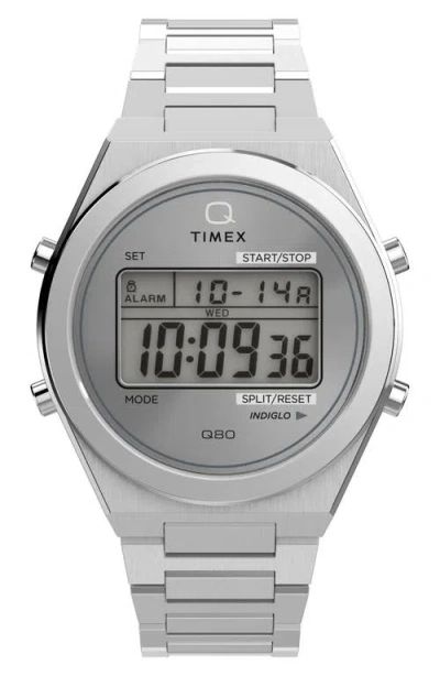TIMEX TIMEX® Q TIMEX CONTINENTAL Q80 DIGITAL BRACELET WATCH, 39MM