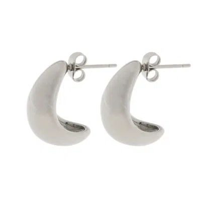 TIMI OF SWEDEN WOMEN'S BEAUX - CLASSIC CHUNKY STUD EARRINGS SILVER