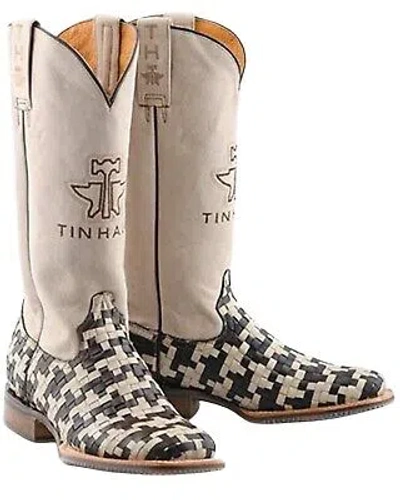 TIN HAUL TIN HAUL WOMEN'S HOUNDSTOOTH WESTERN BOOT BROAD SQUARE TOE - 14-021-0007-1476 MU