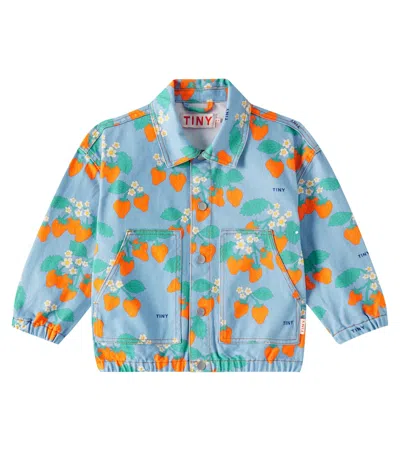 TINYCOTTONS STRAWBERRIES DENIM JACKET