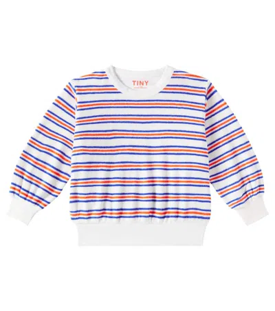 TINYCOTTONS STRIPED COTTON TERRY SWEATSHIRT