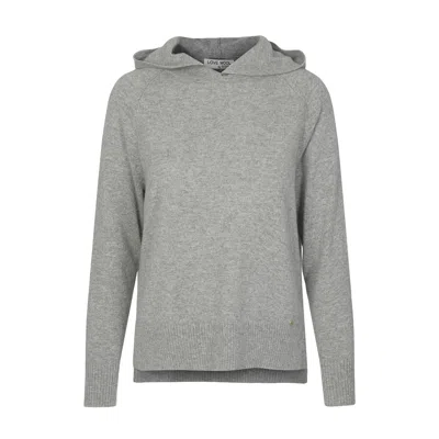 TIRILLM WOMEN'S "IDA" CASHMERE HOODED PULLOVER - GREY