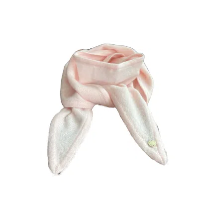 TIRILLM WOMEN'S AYLA SMALL NECK SCARF IN SOFT PURE CASHMERE, PALE PINK