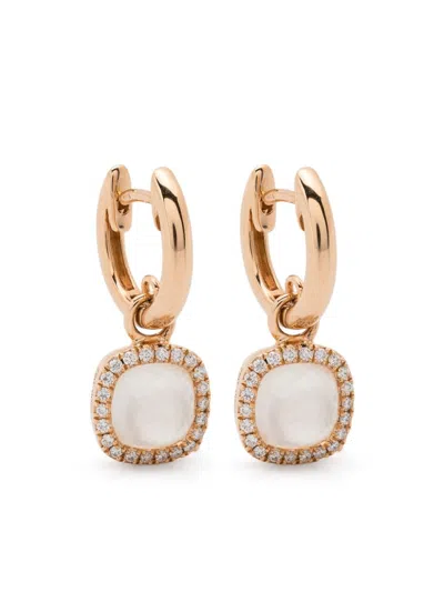 TIRISI 18KT MONTE CARLO ROTGOLDOHRRINGE MIT DIAMANTEN