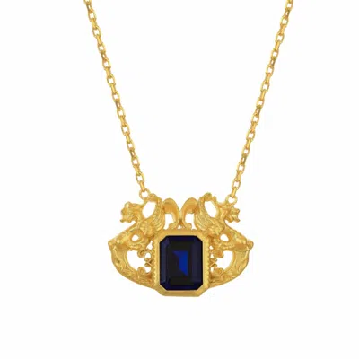 TIRON WOMEN'S GOLD / BLUE LANCELOT BLUE NECLACE - LIMITED EDITION