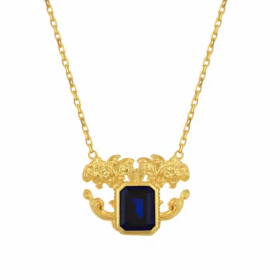 TIRON WOMEN'S GOLD / BLUE PARIS BLUE NECLACE