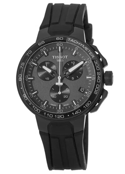 TISSOT $525 MSRP | TISSOT T-RACE MEN'S ALL BLACK CHRONOGRAPH WATCH - T111.417.37.441.03