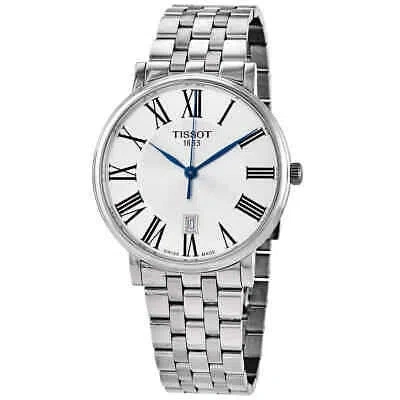 TISSOT TISSOT CARSON PREMIUM QUARTZ SILVER DIAL MEN'S WATCH T122.410.11.033.00