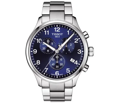 TISSOT MEN'S SWISS CHRONOGRAPH CHRONO XL CLASSIC T-SPORT STAINLESS STEEL BRACELET WATCH 45MM
