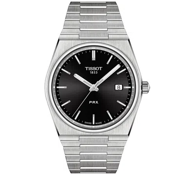 TISSOT MEN'S SWISS PRX STAINLESS STEEL BRACELET WATCH 40MM