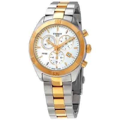 TISSOT TISSOT PR 100 CHRONOGRAPH QUARTZ SILVER DIAL LADIES WATCH T101.917.22.031.00