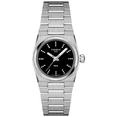 TISSOT PRX QUARTZ 25MM BLACK DIAMOND DIAL STEEL WOMEN'S WATCH T137.010.11.056.00