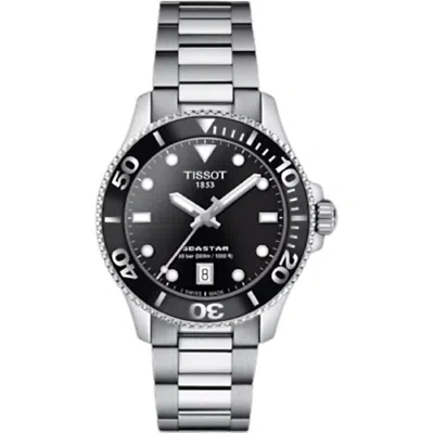 TISSOT TISSOT SEASTAR 1000 36MM BLACK DIAL STAINLESS STEEL WATCH T120.210.11.051.00