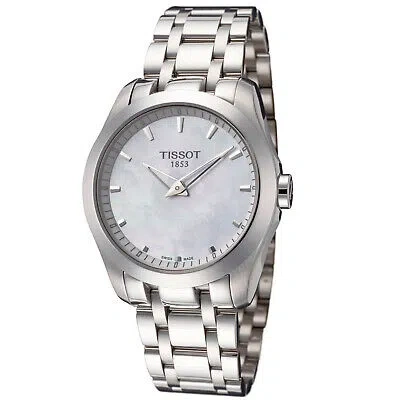 TISSOT TISSOT WOMEN'S COUNTURIER MOTHER OF PEARL DIAL WATCH - T0352461111100