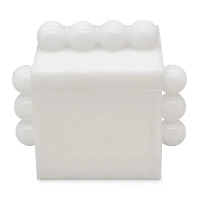 TIZO LUCITE BUBBLE DESIGN BOX WITH LID